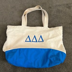 Tri Delta Canvas Tote Bag
